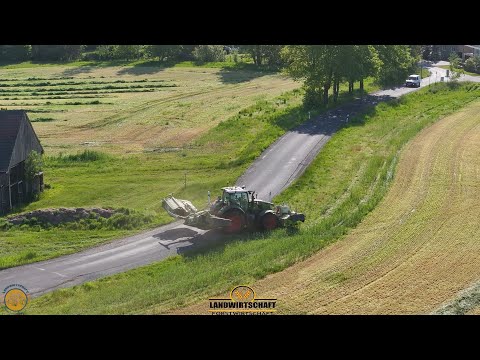 Und auf die Nächste Fläche! Großeinsatz 350ha Roggen mähen LU J&J in der GPS Ernte Fendt 728 Vario