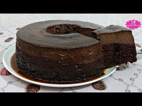 BOLO PUDIM DE CHOCOLATE  com CozinhandoComNane :)