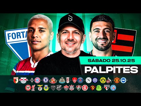 Thumbnail for PALPITES DE FUTEBOL PARA 25 10 2025 (SÁBADO) | Boleiros Tips