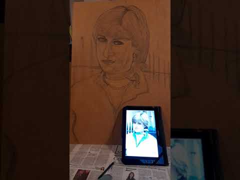 6 of 12 Nearing end of sketch! Young Lady Diana Spenc  #RoyalFamily #PrincessDiana #KensingtonPalace