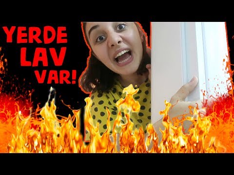 THE FLOOR is LAVA CHALLENGE Yerde Lav Var Oyunu YERLER LAV The Floor is Lava Bidünya Oyuncak
