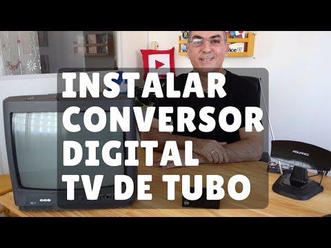 Como Instalar Conversor Digital em TV Antiga [TV de Tubo]