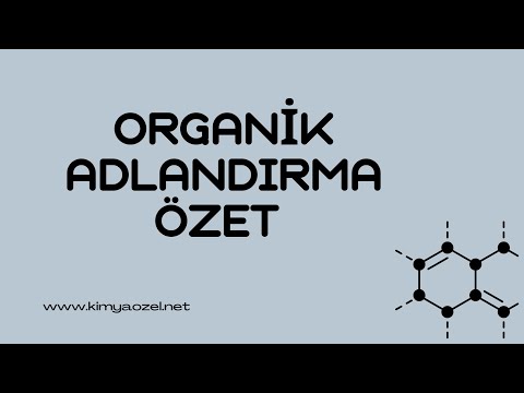 Tüm Organik Bileşiklerin Adlandırılması Özet