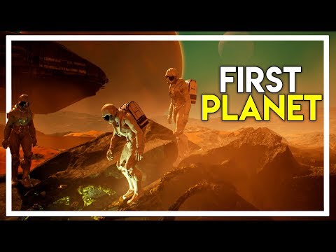 Alien Attack - Landing on our FIRST PLANET! (Genesis: Alpha One PC Gameplay Part 2)