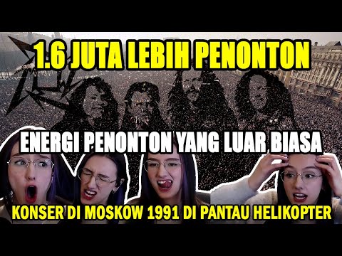 MOSKOW 1991 ???????? Penyanyi Cantik Ini Bengong Lihat Jutaan Manusia Dalam Konser Metallica di Moskow