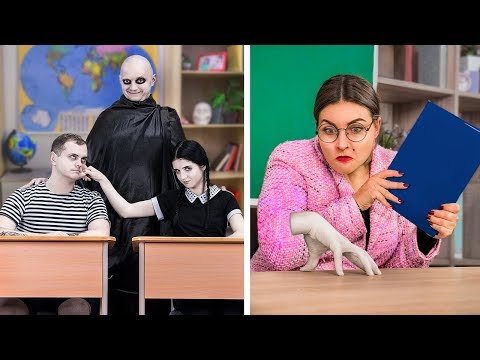 The Addams Family At School! / 9 DIY The Addams Family School Supplies
