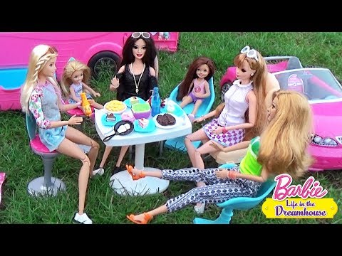 Мультик Барби Зарядка на пикнике в Автодомике Куклы для девочек Dolls ♥ Barbie Original Toys