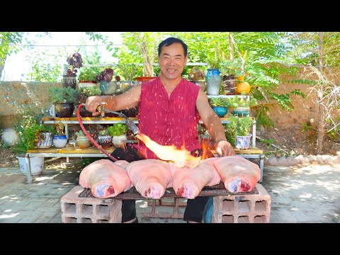 4 Pork Hocks for Only $15! ULTIMATE Spicy Boneless Recipe, Super EASY to make | Uncle Rural Gourmet
