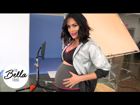 Brie GLOWS at her Fit Pregnancy photo shoot (a behind the scenes first look!)