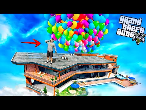Thumbnail for ကျွန်တော့်အိမ်ကြီး လေပေါ်ပျံသွားပြီ I Flying House Upgrade In GTA V I KAIDO2.0