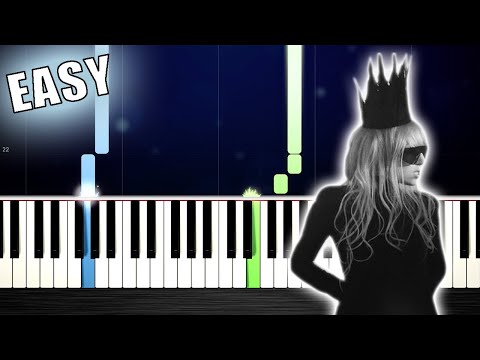 Lady Gaga - Bad Romance - EASY Piano Tutorial by PlutaX