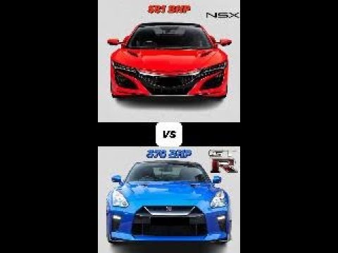 HONDA NSX II VS NISSAN GTR