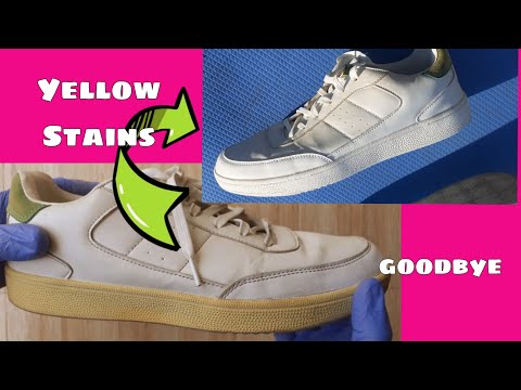 How to Whiten your Yellowish White Sneakers | Goodbye to Yellowish Stains
