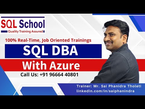 Thumbnail for SQL DBA Trainings from SQL School I #sqldba #dba #sqlschool