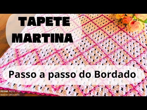 Tapete Martina como fazer o bordado