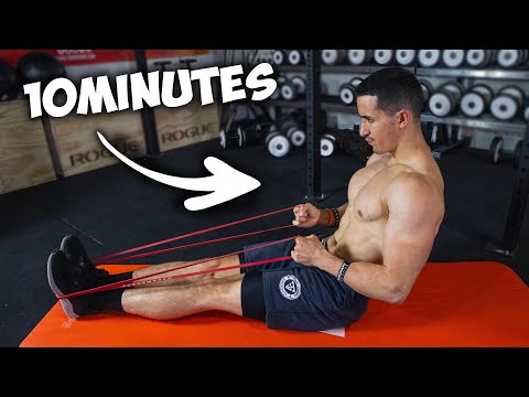 10 minutes pour se muscler à la maison ! (exercices élastiques super efficace)