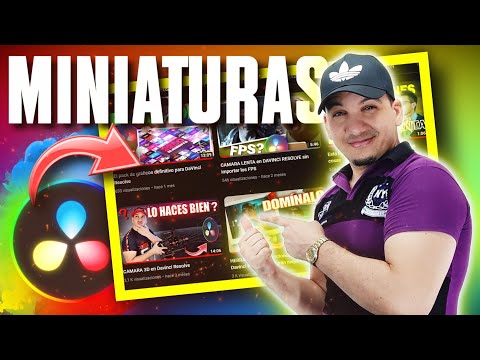 Crea MINIATURAS en Davinci Resolve (Fácil y GRATIS) #davinciresolve