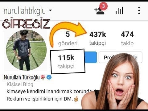 Thumbnail for Instagram Şifresiz Takipçi Hilesi +5K [ BUGLU SİSTEM 2018 ]