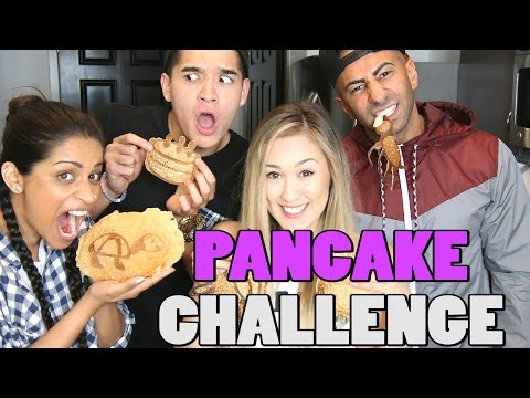 PANCAKE ART CHALLENGE! ft. SuperWoman | FouseyTube | LaurDIY