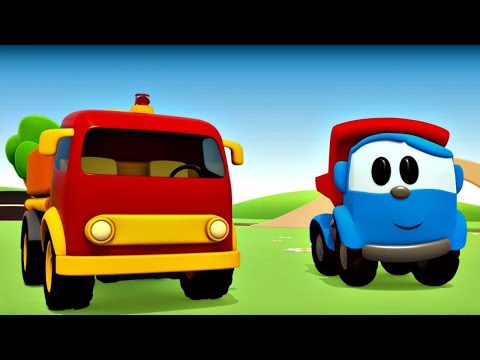 Dessin animé en français. Léo le camion : assemblage d&apos;un camion citerne