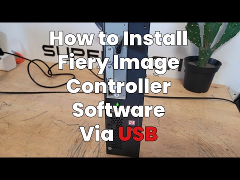 Installing Fiery Image Controller Software via USB #fiery #konicaminolta