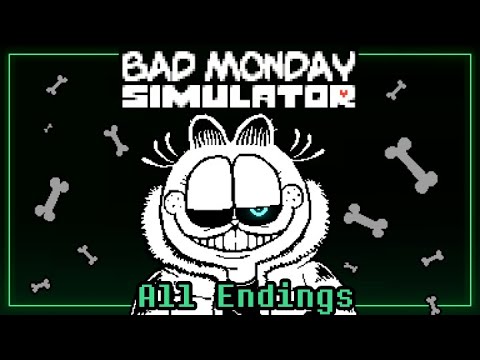 UnderGarf - Bad Monday Simulator | UNDERTALE Fangame | ALL 6 Endings + No Hit