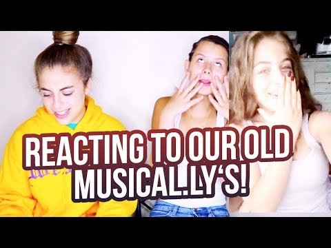 REACTING TO OUR OLD MUSICAL.LY'S... ft. Arii