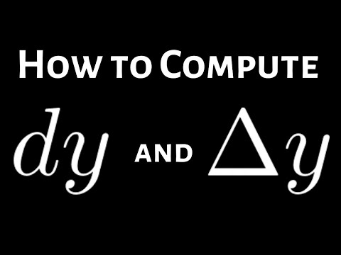 How to Compute Delta y and the Differential dy