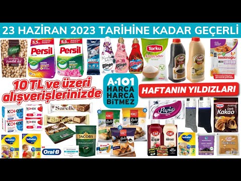 Thumbnail for A101 HAFTANIN YILDIZLARI | GIDA TEMİZLİK ÜRÜNLERİ | 23 HAZİRAN 2023’E KADAR GEÇERLİ | A101 İNDİRİM