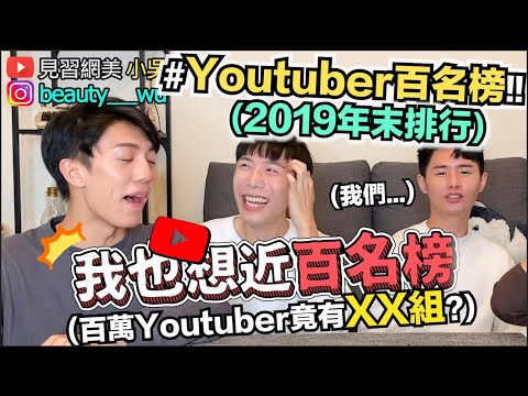 【小吳 】揭榜！2019百大YouTuber排行榜！我們竟然排行XXX名？百萬YouTuber竟然已經有這麼多...XD