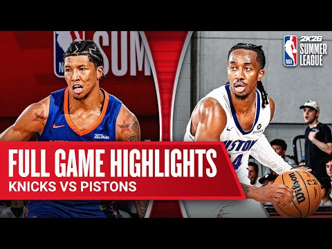 Thumbnail for KNICKS vs PISTONS | NBA SUMMER LEAGUE | FULL GAME HIGHLIGHTS | July 11, 2025