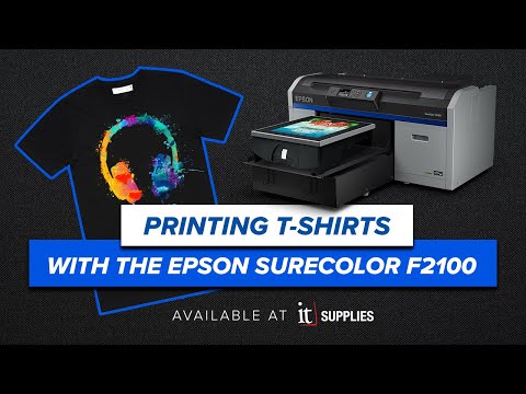 How to Print a T-Shirt with the Epson SureColor F2100 Direct to Garment (DTG) Printer