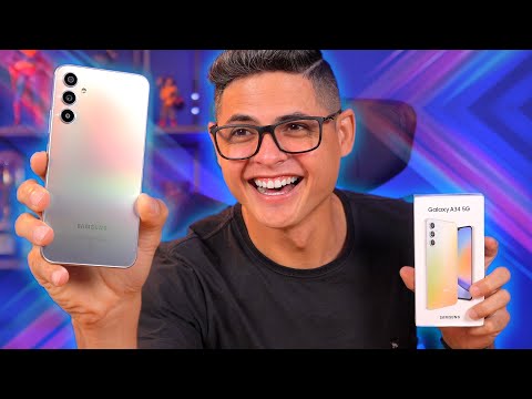 CHEGOU! Galaxy A34, o novo QUERIDINHO da SAMSUNG! Unboxing e Impressões