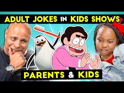 Parents React To Kids React To Funny Adult Jokes In Kids TV Shows