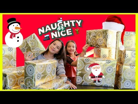 NAUGHTY vs NICE CHRISTMAS PRESENT CHALLENGE | SISTER FOREVER