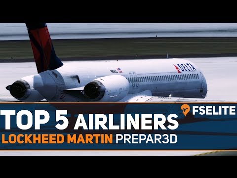 Thumbnail for Top 5 Airliners for Prepar3D: An FSElite Special