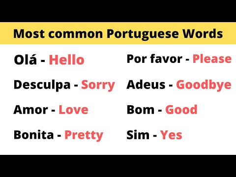 Thumbnail for 30 Most Common Portuguese Words.Learn Portuguese.