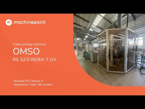 OMSO RS 32/3 INDEX-T UV Tubes printing machines | OMSO Machines