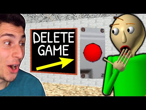 I Deleted Baldi&apos;s Basics FOREVER!