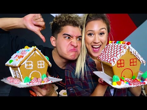 BOYFRIEND vs GIRLFRIEND GINGERBREAD HOUSE!