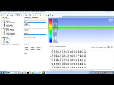Ламинарное течение в трубе ANSYS Fluent / Laminar pipe flow