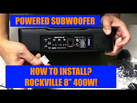 How to Properly Install a Powered Subwoofer in Your Car--8&quot; 400W Rockville!