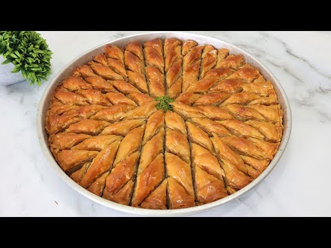 CEVİZLİ EV BAKLAVASI TARİFİ (Tek Tek Yufka Açmak Yok!) ???? PÜF NOKTALARIYLA TAM KIVAMINDA BAKLAVA