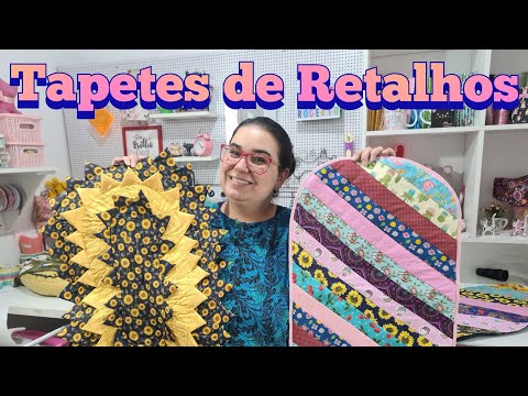 2 ideias para fazer tapetes de tecido