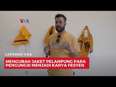 Mengubah Jaket Pelampung Para Pengungsi Menjadi Karya Fesyen