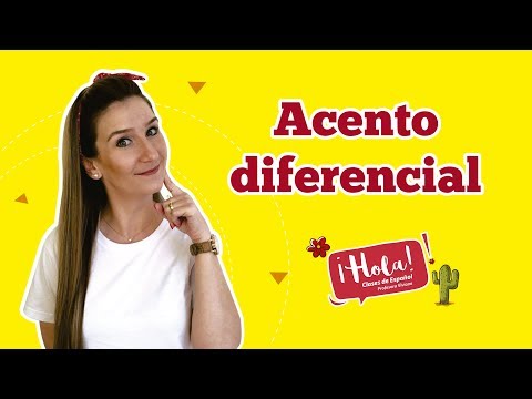 Acento diferencial - Tilde diacrítica