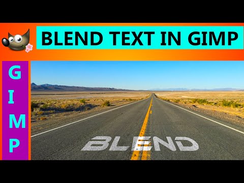Gimp | How to Make Blend Text in Gimp