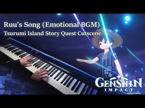 Genshin Impact - Ruu's Song/Tsurumi Island Cutscene Emotional BGM Piano Arrangement