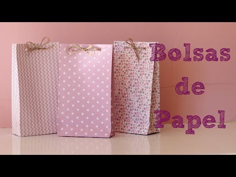 Bolsas de papel para regalo - DIY Manualidades fáciles