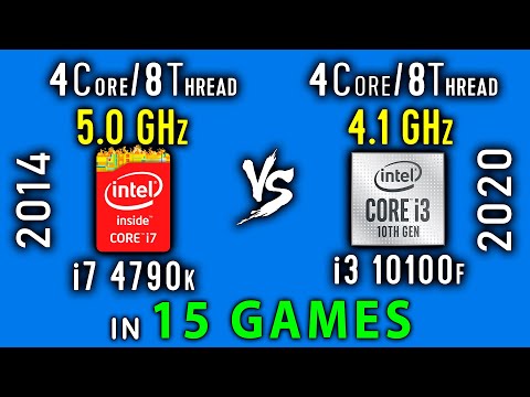 Thumbnail for i7 4790k vs i3 10100f Test in 15 Games or i3 10100 vs i7 4770k OC